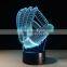 3D Night Light Lamp Acrylic Colorful Mitt Baseball Glove Sports Touch Switch