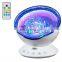 Ocean Wave Music Night Lighting Projector with Built-in Mini Music Player USB Lamp LED Night lights for Baby