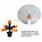 plastic five holes atomizing adustable agricultural irrigation micro sprinkler head on sale