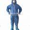 High quality blue Disposable overalls type 5/6 coveralls