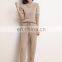 Women Casual Plain Knit Cashmere Jogger Pants with Drawstring