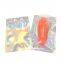 cosmetic packaging bag clear brush handle cosmetic microfiber beauty blender holographic mylar bag