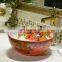 Round shaped ceramic bathroom color glazed wash basin
