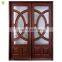 decorative designer solid wooden front double leaf door designs