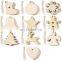 unfinished painted christmas wood ornaments 100 pieces wooden cutouts pendants