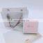 Simple gold hot stamping logo paper box with insert for jewelry packaging