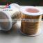 factory supply 12 gauge round brass wire c26000 c27000 c27400 c28000 copper wire coil