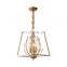 New design modern 3-lights crystal pendant light foyer flower lamp hallway