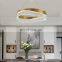Zhongshan cheap round living room led pendant light hotel villa decorative modern luxury gold k9 crystal chandelier