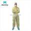 Manufacture Customized 3 Panel Hood Storm Flap With Adhesive Tape Non Woven SMS Microporous Coverall With Bound Seams