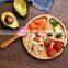 Wholesale New Design Various Shapes Food Baby Bamboo Plate with Suction