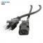 Guangzhou Top quality 18AWG,0.75MM2 CCA 1.5m custom usa power extension cord 3 pin computer power cord cables plug us