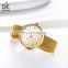 SHENGKEG Honeycomb Shape Dial Watch Plating Gold Sliver  Handwatchs Valentines Gift Blind Shipping Watchs K0125L