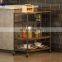 Cheap Price Metal Movable White Kitchen Island Cart Casters