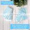 High quality face mask individually wrapped blue disposable 3 ply earloop facemask