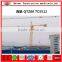 55m jib length 6T tower crane QTZ80 serialsself erecting tower crane
