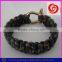 fashion stainless steel gold clasp 550 paracord bracelet styles