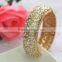 Bangle, Fashion Women Gold Alloy Resin Beads Hinge Crystal Bangle, Bangle Bracelet Jewelry Wholesale PT1564