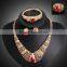 New Fashion Women African Jewelry Sets Gold Plated Alloy Wedding Necklace Sets