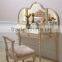 Foshan Romantic French Wood Bedroom Set White Wedding Bed Girls Bedroom Furniture