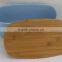 eco friendly bamboo fiber bread bin with bamboo lid, 35.5*20.2*13.5CM