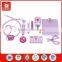 13 pcs pink colour kids role play innovative idea products ASTM and EN71 safety wooden little bee doctor set toy
