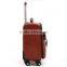 China supplier PU travel house luggage,vintage suitcase with retractable luggage handles