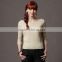 Women's newest fashion design knit heavy cashmere sweater