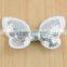Cheap Petite 6cm sequin hair bowknot,colorful sequin bow headband hair accessory