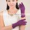 2014 New Collection Purple Red Customized Wool Gloves with Middle Opening