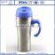 400ml BPA FREE double wall stainless steel vacuum keep-warm Glass or thermos insulated mug