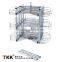 TKK 270 degree kitchen cabinet revolving magic corner