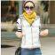 The new spring and winter short down padded vest ladies slim vest waistcoat dress coats and jackets woman