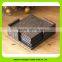 16016 Luxury Black PU leather coaster for tea or sundries