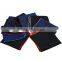 Hand made contrast color margin pocket square silk