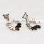 Hot New Products 2016  in spanish murano charm crystal large hole beads european charm circle earring for women