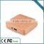 Wooden Material portable mobile charger factory direct