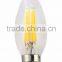 UL Listed Dimmable E12 2W 4W C32 Candle LED Filament Bulb