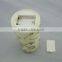 3"*6" England pattern carved flameless pillar led candle