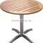 Outdoor aluminum frame wood table for leisure