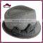 Big Bowknot Short-Brimmed Wool Blend Fedora Hat