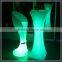 RGB color changeable battery rechargeable glowing event led cocktail table