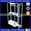 New wooden moving display shelf for plates management system