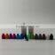 square PET e cigarette dropper bottle with childproof cap for e-liquid