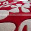 Red 100% micro wool washable on sale car mat with high quality