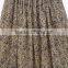 2015 broom skirts for ladies wear / Crinkle skirts for dancing wear / cotton voile printed panel skirts