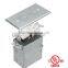 cUL UL Flush rectangular floor socket box