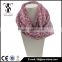 2015 new design flower women beautiful loop printed fringes scarf