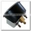 High quality black steel brass internal u clamp medical screw type panel mount pressure gauge