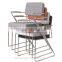 2016 Liansheng new design cheap leather stackable chair with solid steel frame